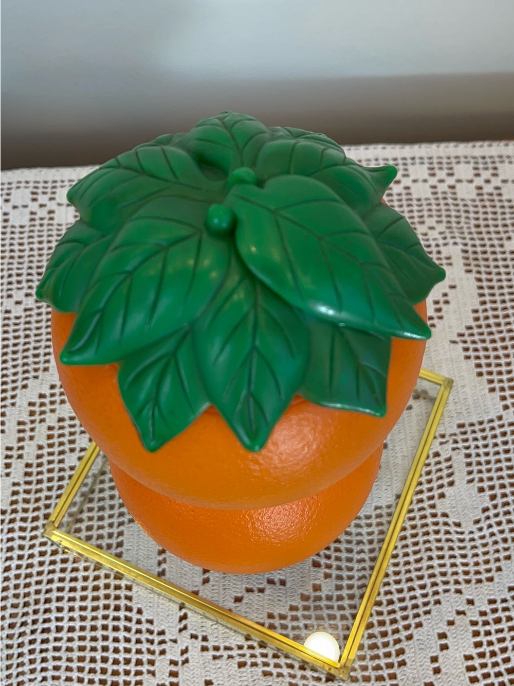 Vintage Double Orange Shape Juice Jug Plastic Blowmold Bottle 1970's - Picture 4 of 9